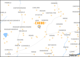 map of Chebo
