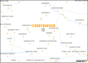 map of Chebyshëvka