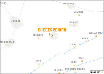 map of Checea Romînă