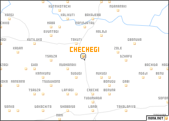 map of Chechegi