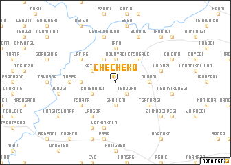 map of Checheko