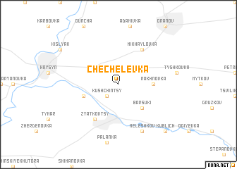 map of Chechelëvka