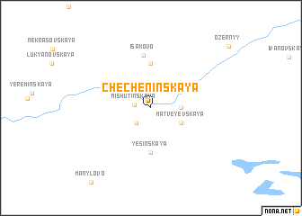 map of Checheninskaya