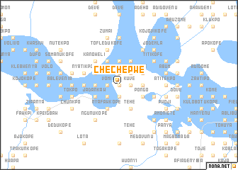 map of Chechepwe