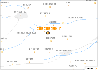 map of Checherskiy