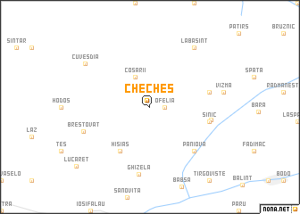map of Checheş