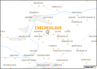 map of Chechevilovo