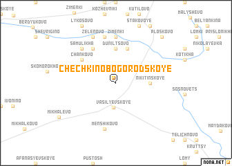 map of Chechkino-Bogorodskoye