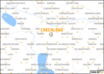 map of Chechłowo