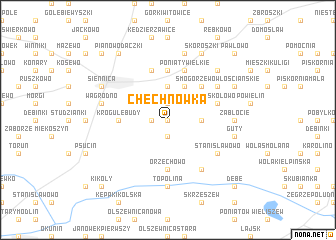 map of Chechnówka