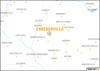 map of Checkerville