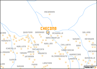 map of Checoña