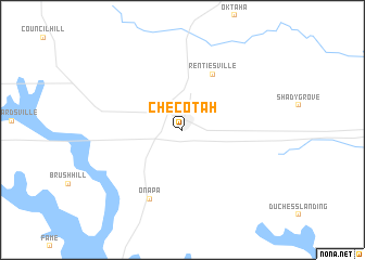 map of Checotah