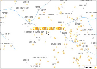 map of Checras de Maray