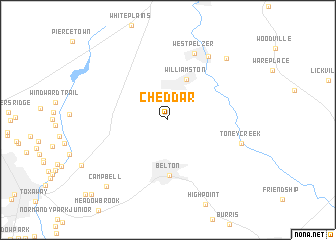 map of Cheddar