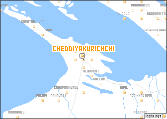 map of Cheddiyakurichchi