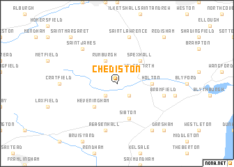 map of Chediston