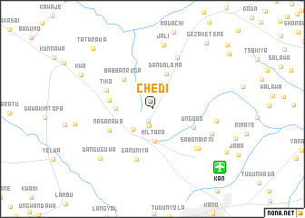 map of Chedi