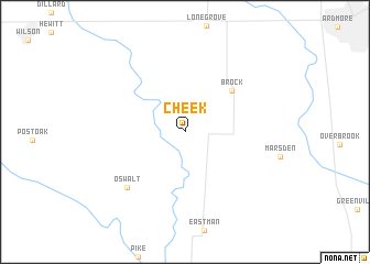 map of Cheek