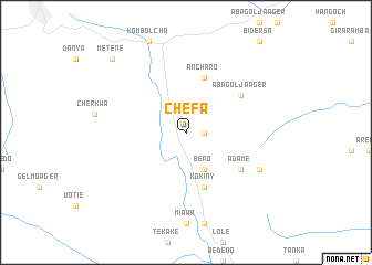 map of Chʼefa