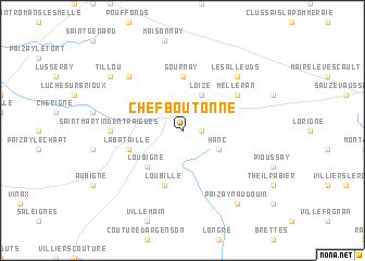 map of Chef-Boutonne