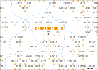 map of Chʼefē Āba Gowē