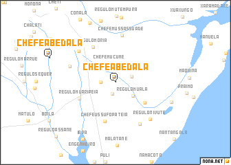 map of Chefe Abedala