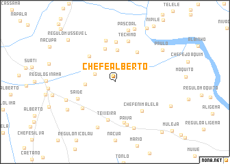map of Chefe Alberto