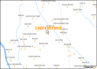 map of Chefe António