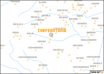 map of Chefe António