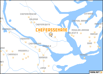 map of Chefe Assemane