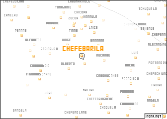 map of Chefe Barila