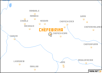 map of Chefe Birima