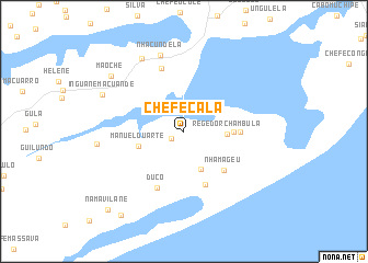 map of Chefe Cala