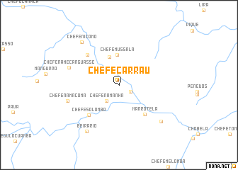 map of Chefe Carrau