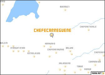 map of Chefe Carreguene