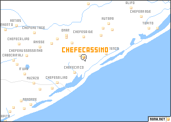 map of Chefe Cassimo