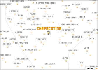 map of Chefe Catine