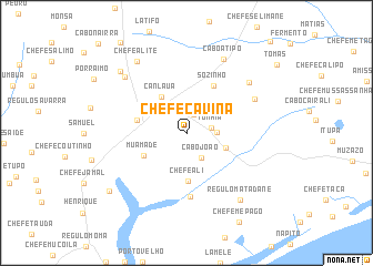 map of Chefe Cavina