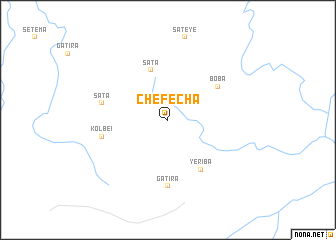 map of Chefecha