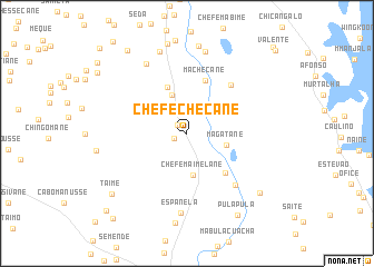 map of Chefe Checane