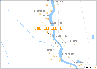 map of Chefe Chelene