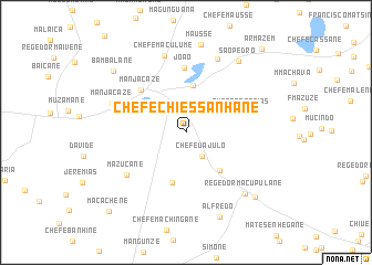map of Chefe Chiessanhane