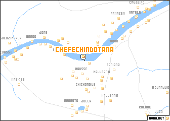 map of Chefe Chindotana