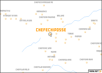 map of Chefe Chiposse