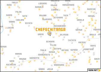 map of Chefe Chitanga