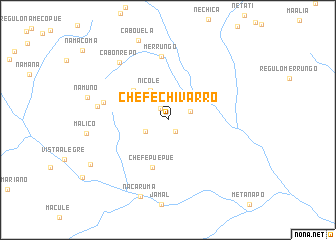 map of Chefe Chivarro