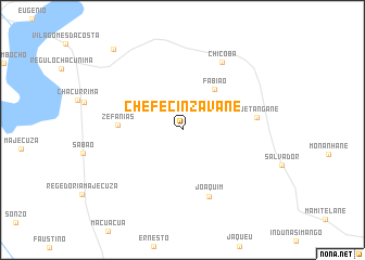 map of Chefe Cinzavane