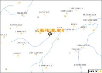 map of Chefe Dalama