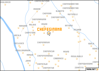 map of Chefe Ginama